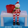 Cute mini flor de Natal vasos de cerâmica veado plantador para atacado